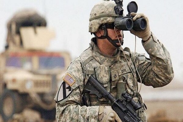 انفجار بمب در مسیر ارتش تروریست آمریکا در عراق