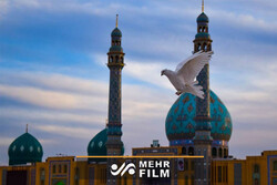 Kum kentindeki Cemkeran Camii'nden görüntüler