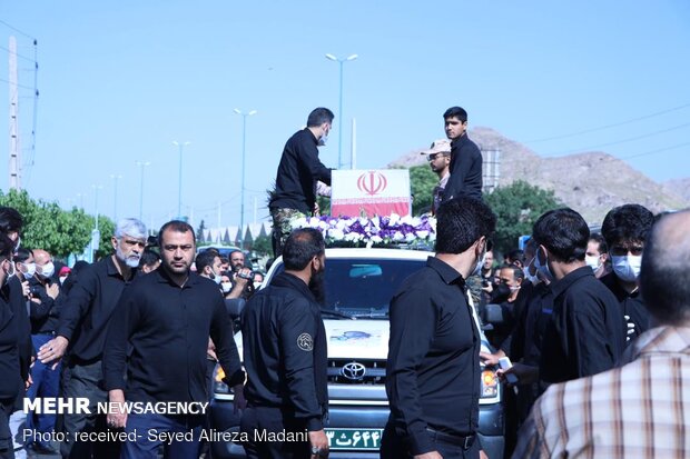 تشیع شهید مدافع حرم «ابوالفضل سرلک» در شهر ری