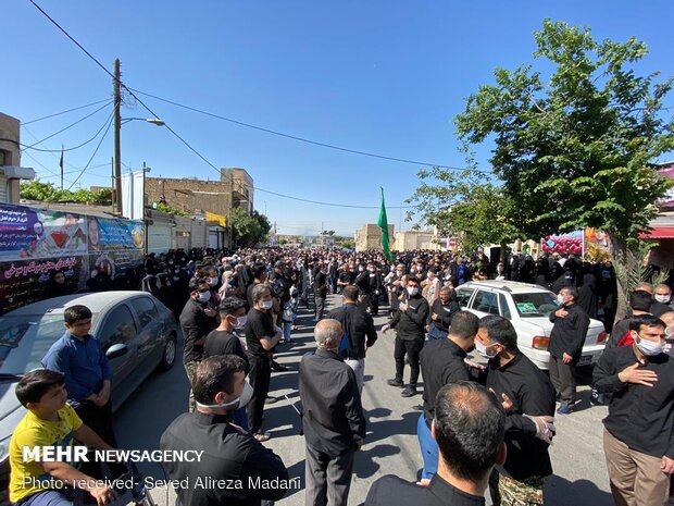 تشیع شهید مدافع حرم «ابوالفضل سرلک» در شهر ری