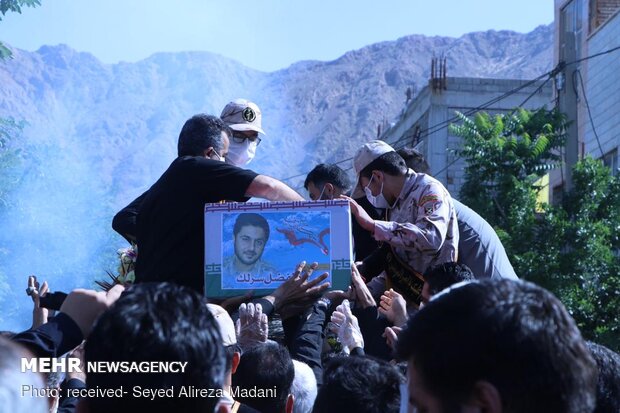 تشیع شهید مدافع حرم «ابوالفضل سرلک» در شهر ری