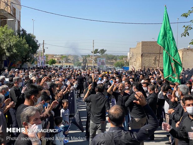 تشیع شهید مدافع حرم «ابوالفضل سرلک» در شهر ری