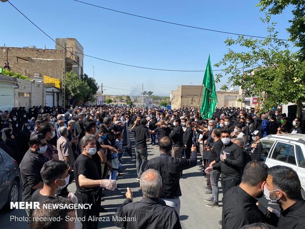 تشیع شهید مدافع حرم «ابوالفضل سرلک» در شهر ری