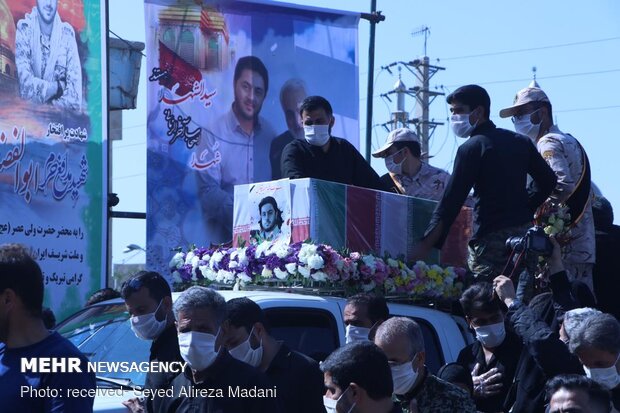 تشیع شهید مدافع حرم «ابوالفضل سرلک» در شهر ری