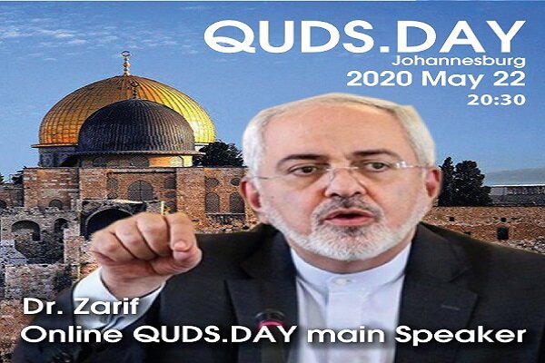 Zarif main online speaker of intl. Quds Day on May 22