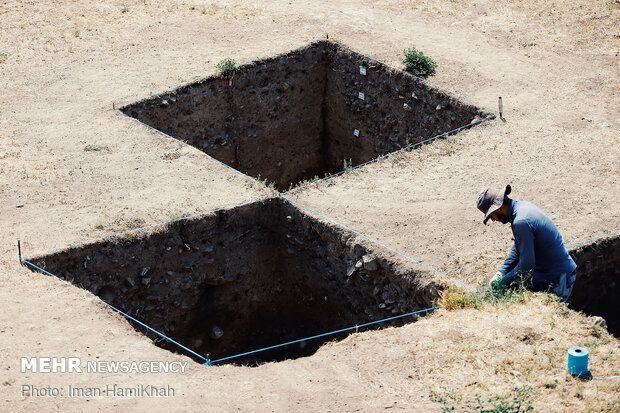 ہمدان میں آثار قدیمہ کی تحقیق کے لئے کھدائی کا آغاز