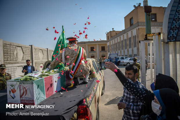 Funeral processions of 4 martyrs of Iranian Navy in Shiraz
