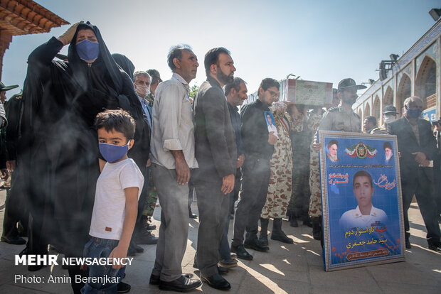 Funeral processions of 4 martyrs of Iranian Navy in Shiraz
