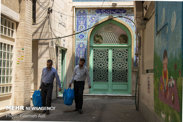 کمک مومنانه بچه های مسجد