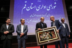قم میں اسپیکر علی لاریجانی کی خدمات کے اعزاز میں تقریب منعقد