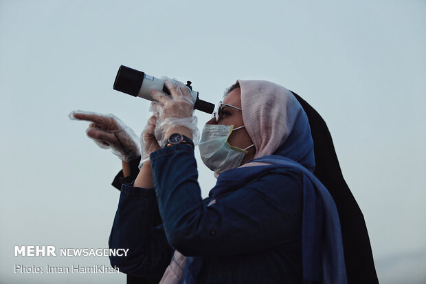 Sighting Shawwal crescent moon in Hamedan