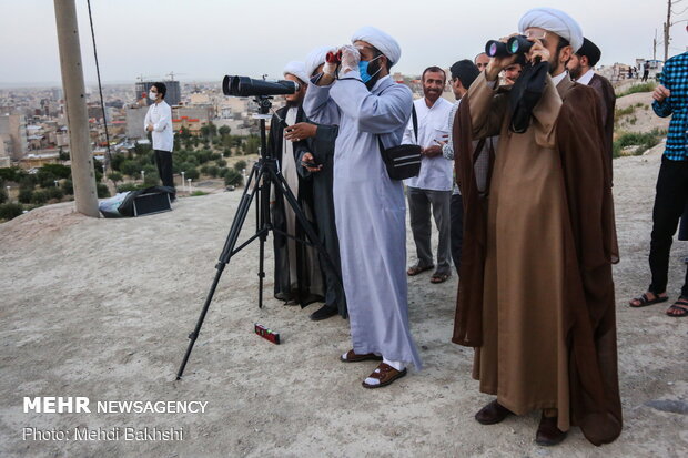 استهلال ماه شوال در قم