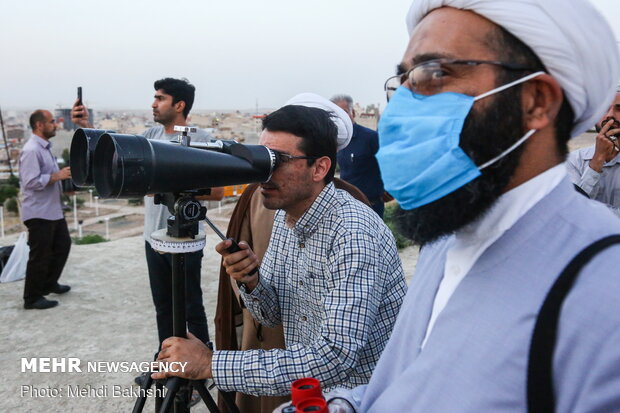 استهلال ماه شوال در قم