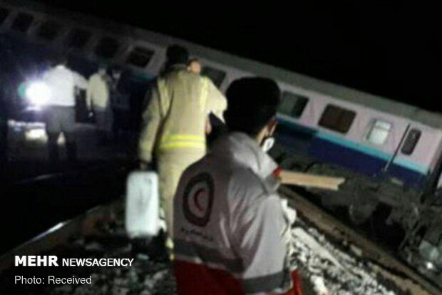 Train derails in Parand, Tehran