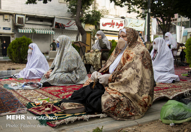 اقامه نماز عید سعید فطر درمسجد امام صادق صادقیه