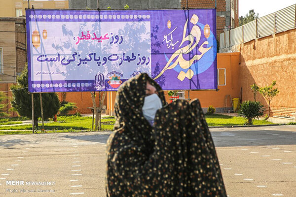 نماز عیدفطر در خراسان شمالی با رعایت پروتکل‌های بهداشتی برگزار شد