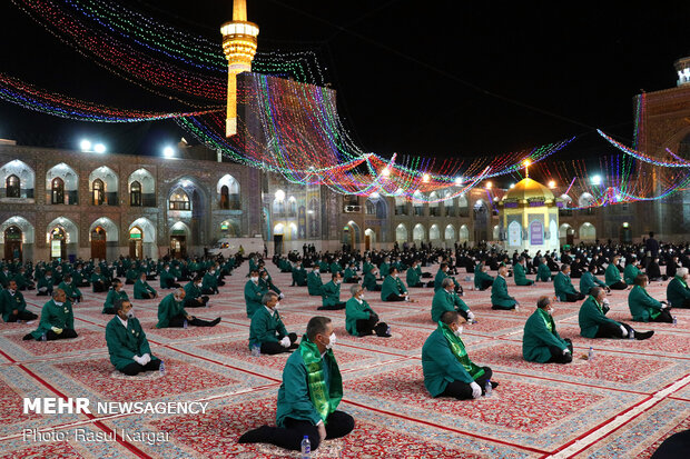 مراسم شکرانه بازگشایی حرم منور رضوی