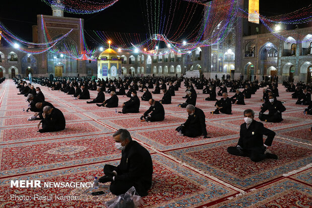 مراسم شکرانه بازگشایی حرم منور رضوی