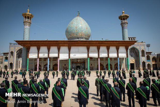 آیین شکرانه بازگشایی حرم حضرت شاهچراغ(ع) شیراز