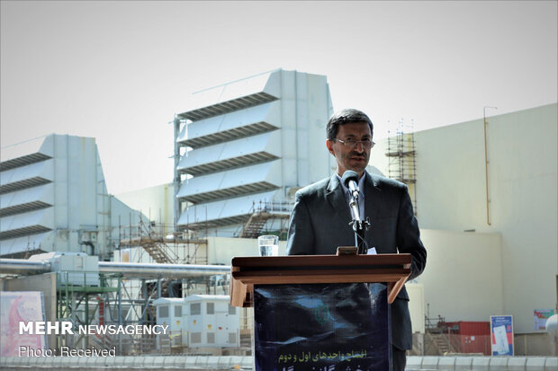 افتتاح واحد اول و دوم بخش گاز نیروگاه سیکل ترکیبی خرم‌آباد