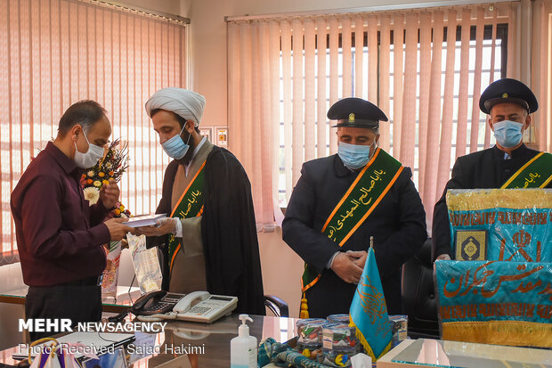 قدردانی خادمین مسجد جمکران از مدافعان سلامت