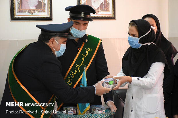 قدردانی خادمین مسجد جمکران از مدافعان سلامت