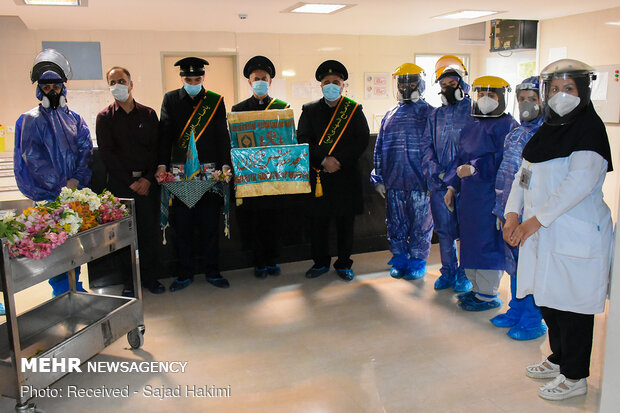 قدردانی خادمین مسجد جمکران از مدافعان سلامت