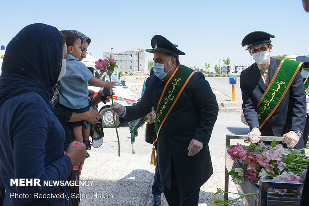 قدردانی خادمین مسجد جمکران از مدافعان سلامت