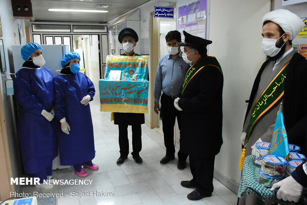 قدردانی خادمین مسجد جمکران از مدافعان سلامت