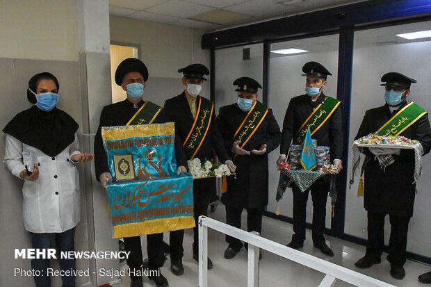 قدردانی خادمین مسجد جمکران از مدافعان سلامت