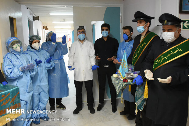 قدردانی خادمین مسجد جمکران از مدافعان سلامت