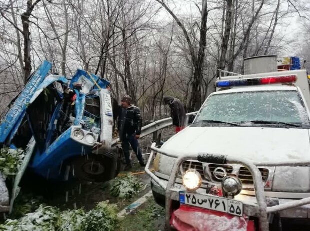 پوشش امدادی هلال احمر گلستان به ۱۵۰۰ حادثه جاده ای در سال ۹۸