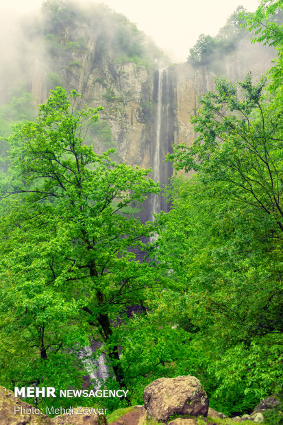 Nature of Lake Soha to Laton waterfall with breathtaking views