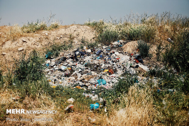 محل دفن و دپو زباله در کبودراهنگ همدان