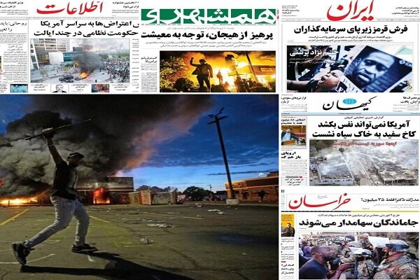 Iranian media react to racist action of US police in solidarity with American people