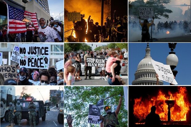 فوران احساسات ضد نژادپرستی در آمریکا/ اعلام حکومت نظامی در ۲۵ شهر