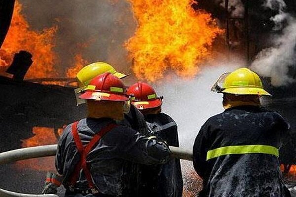 آتش سوزی در مجتمع مسکونی شهید احمدی روشن یزد