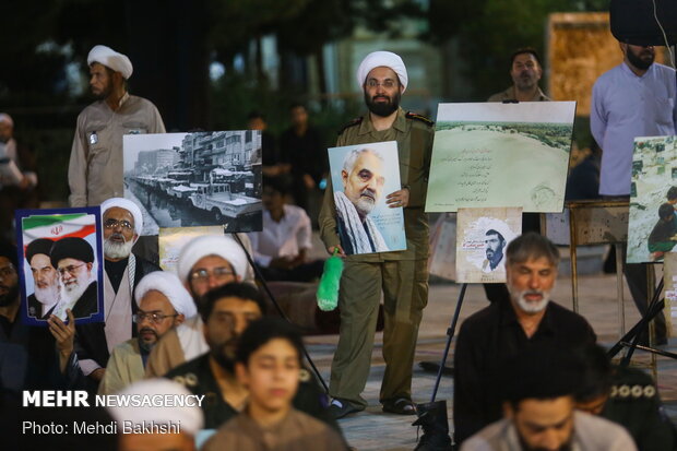 Commemoration ceremony of Imam Khomeini [RA] marked in Feyziyeh School