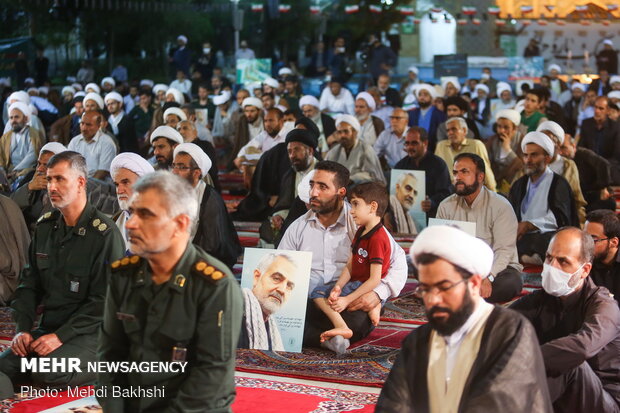 Commemoration ceremony of Imam Khomeini [RA] marked in Feyziyeh School