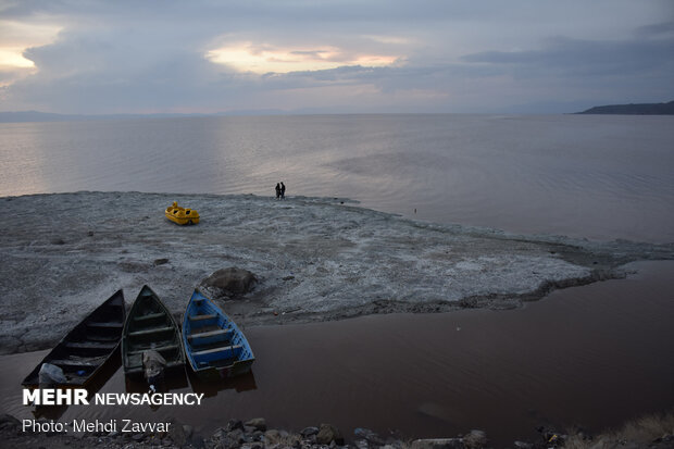 Lake Urmia after heavy rains 