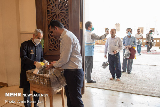 Friday Prayer in Shiraz after 100 days with health protocols in place