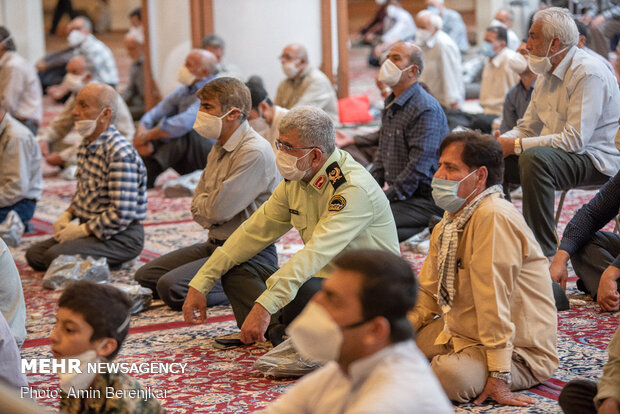 Friday Prayer in Shiraz after 100 days with health protocols in place