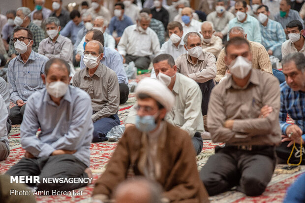 Friday Prayer in Shiraz after 100 days with health protocols in place