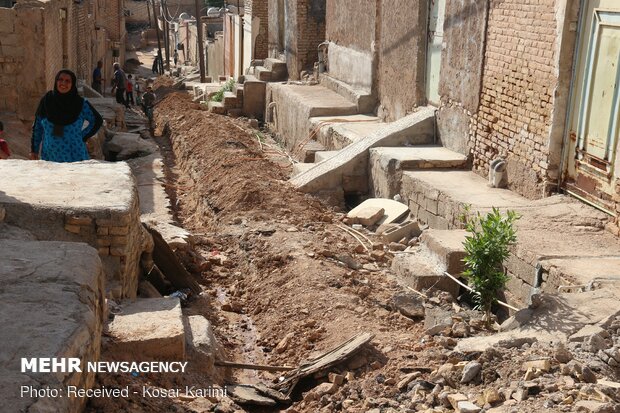 وضعیت آبرسانی در محله حصیرآباد اهواز