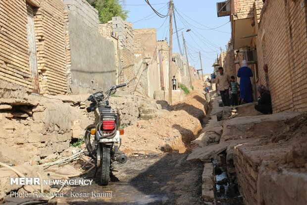 وضعیت آبرسانی در محله حصیرآباد اهواز