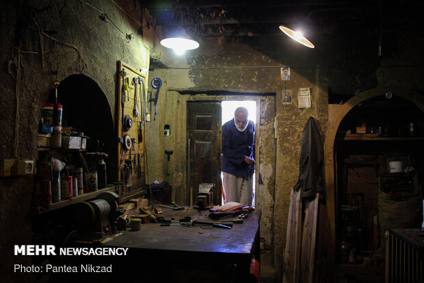 Traditional lock-making workshop in SW Iran