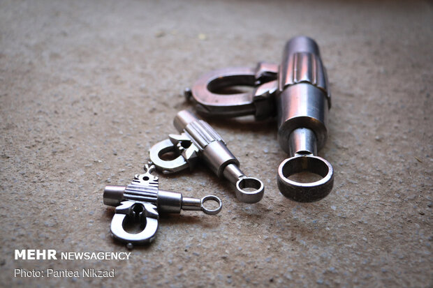 Traditional lock-making workshop in SW Iran