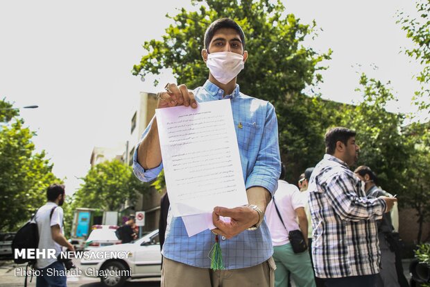 Protests in front of the Armenian Embassy in Tehran