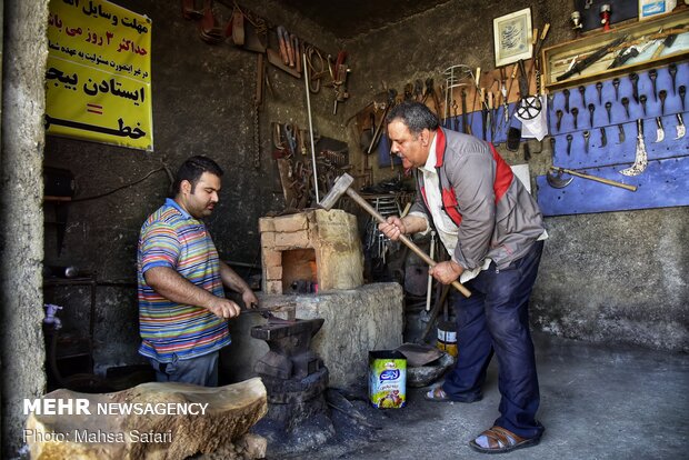 “Blacksmithing”, a profession deep-rooted in Iranian history