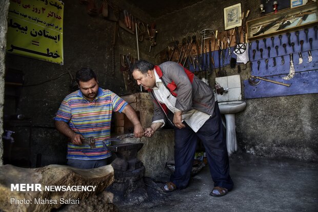 “Blacksmithing”, a profession deep-rooted in Iranian history